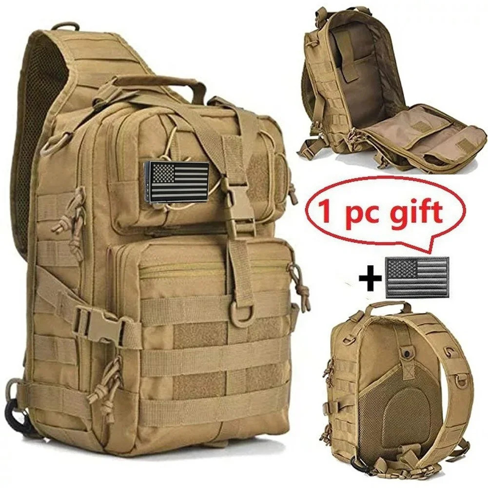 Military assault bag sling backpack military Molle waterproof Rucksack bag hiking backpack backpack 241023
