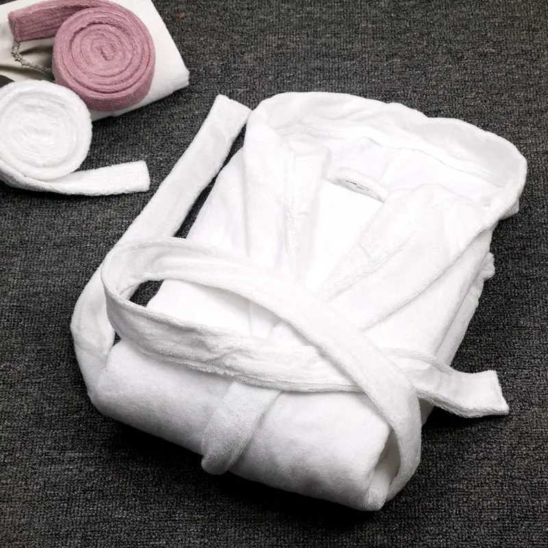 Mens Hoodie Mens Cotton Bridesmaid Long Sleeve Couple Mens Kimono Robe Plush Shawl Warm Mens Bathroom Coat Autumn W241023