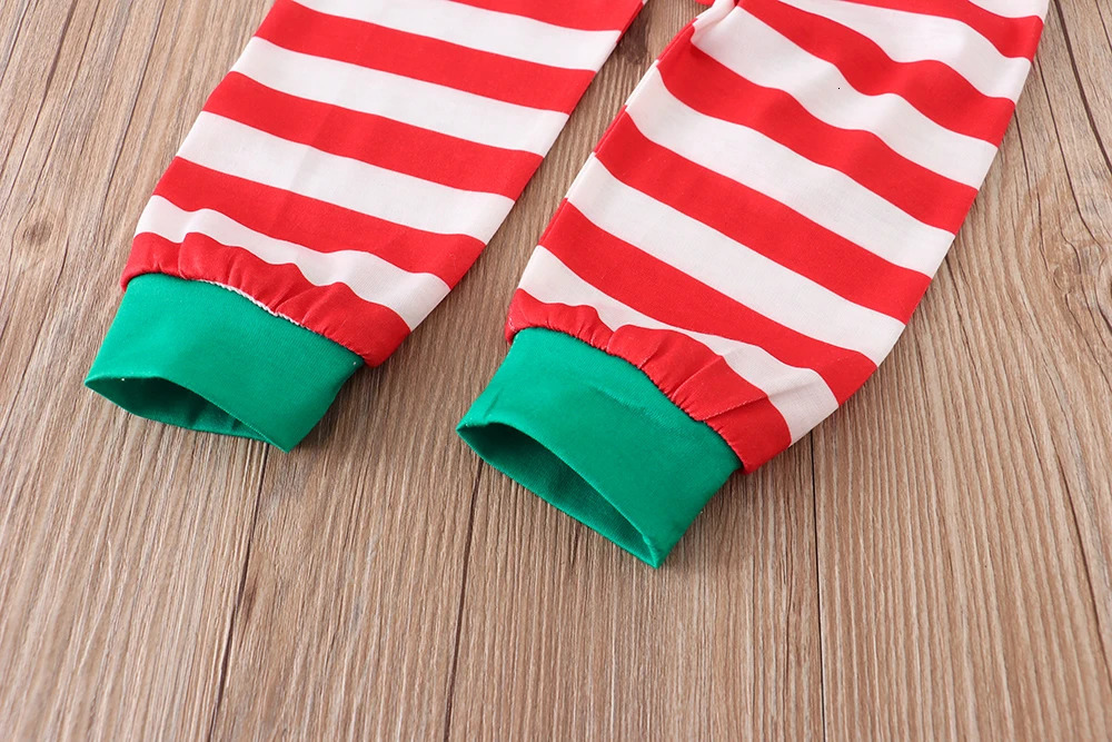 Christmas Match Family Pajama Set Family Christmas Costume Party with Santa Claus Adult Children Pjs Baby Panties Pajamas 241022