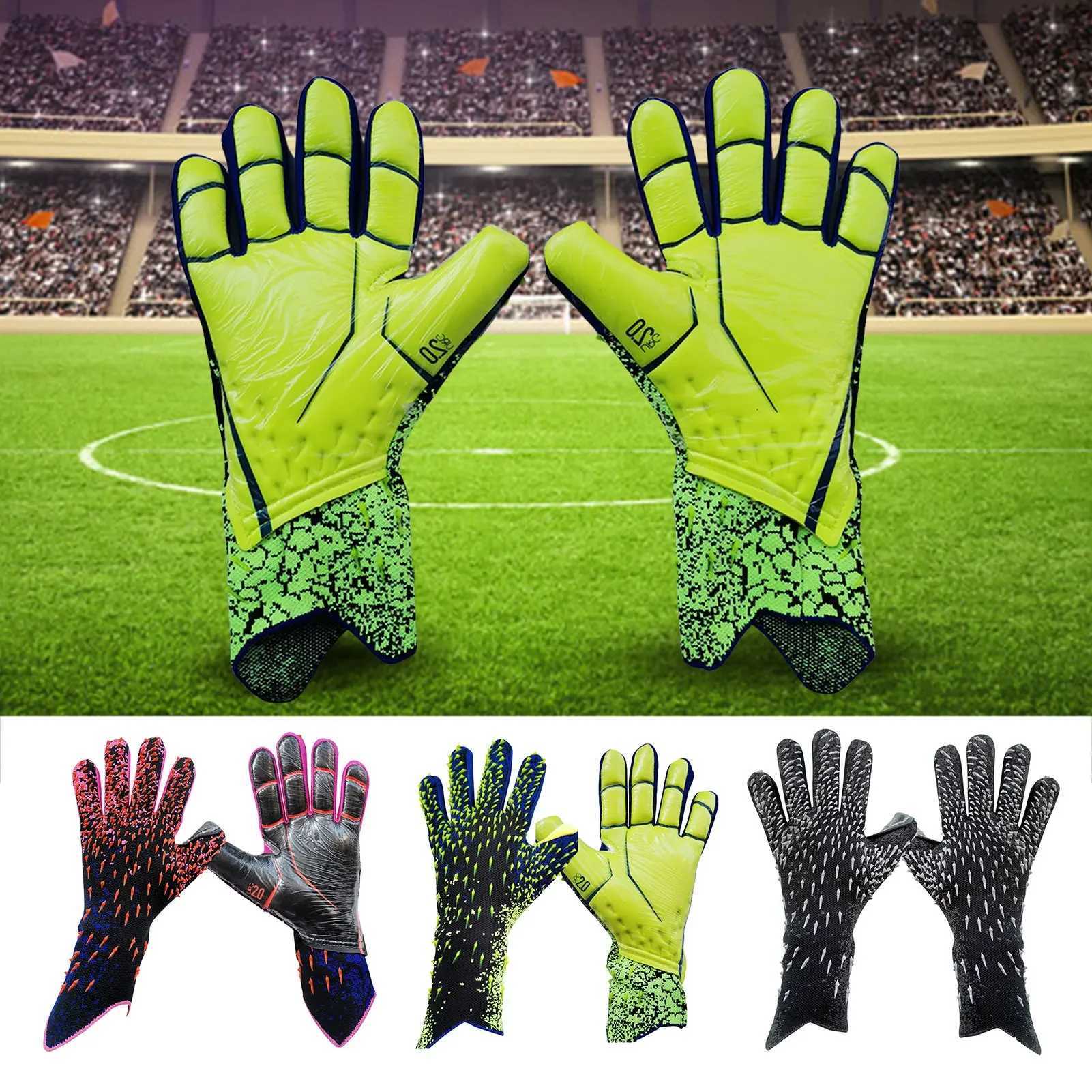 Goalie Gloves Latex Soccer Goalkeeper Gloves Anti-slip Thicken Football Goalie Gloves Finger Protection Soccer EquipmentXJ241023