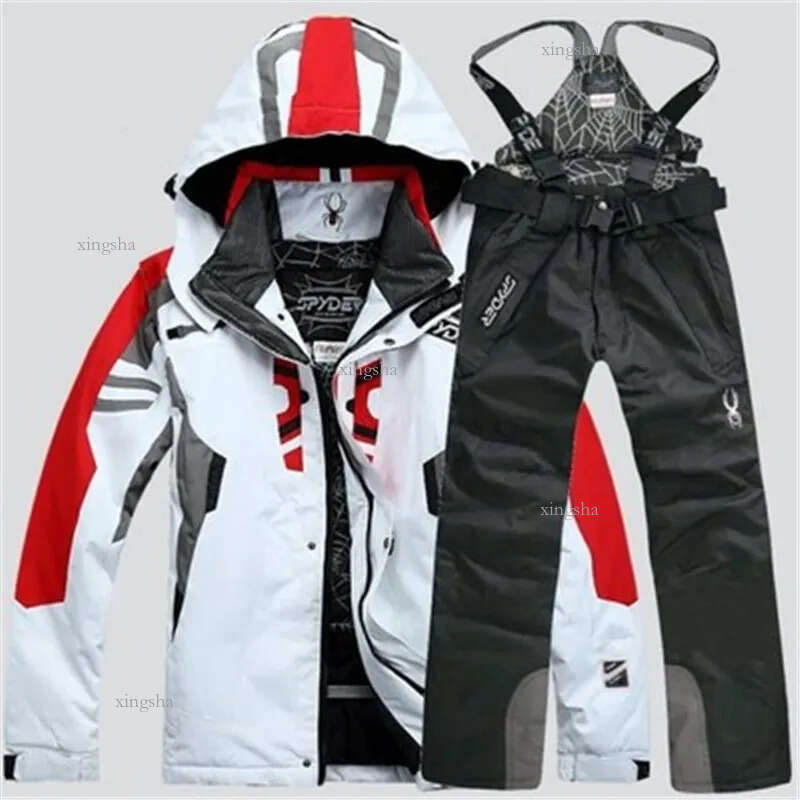 Men Warm Snowboarding Suits Men Winter Ski Suit Male Waterproof Breathable Snow Jacket Pant Ski Sets set de snowboard 201127
