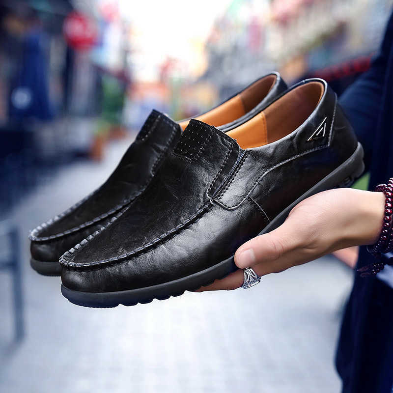 Men Dress Shoes Summer Mens Bean Shoes Leather Shoes Casual Shoes Mens Leather Shoes One Foot Shoes 241009
