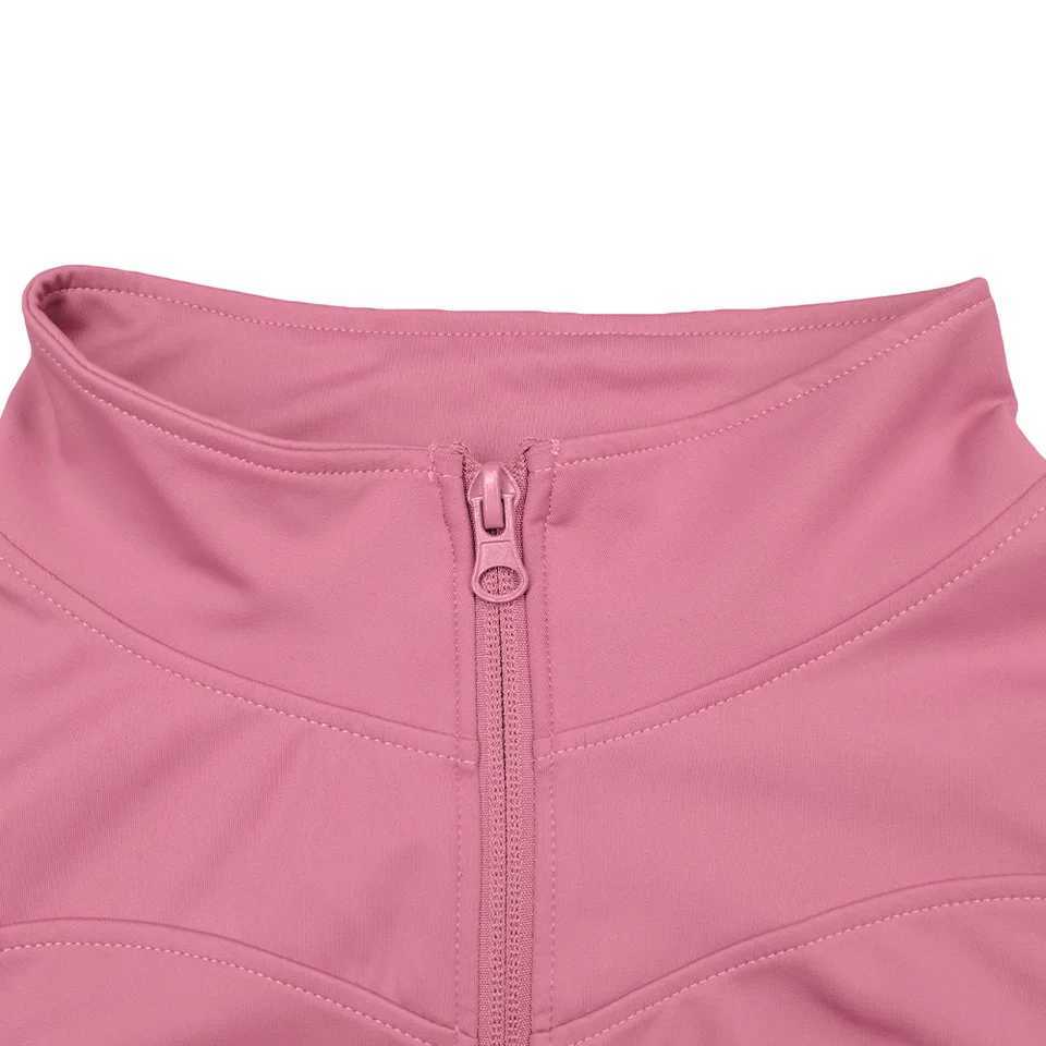 SUOTF long sleeved yoga shirt womens zipper fitness yoga shirt winter warm gym top active running jacket yoga shirt womenXJ250410