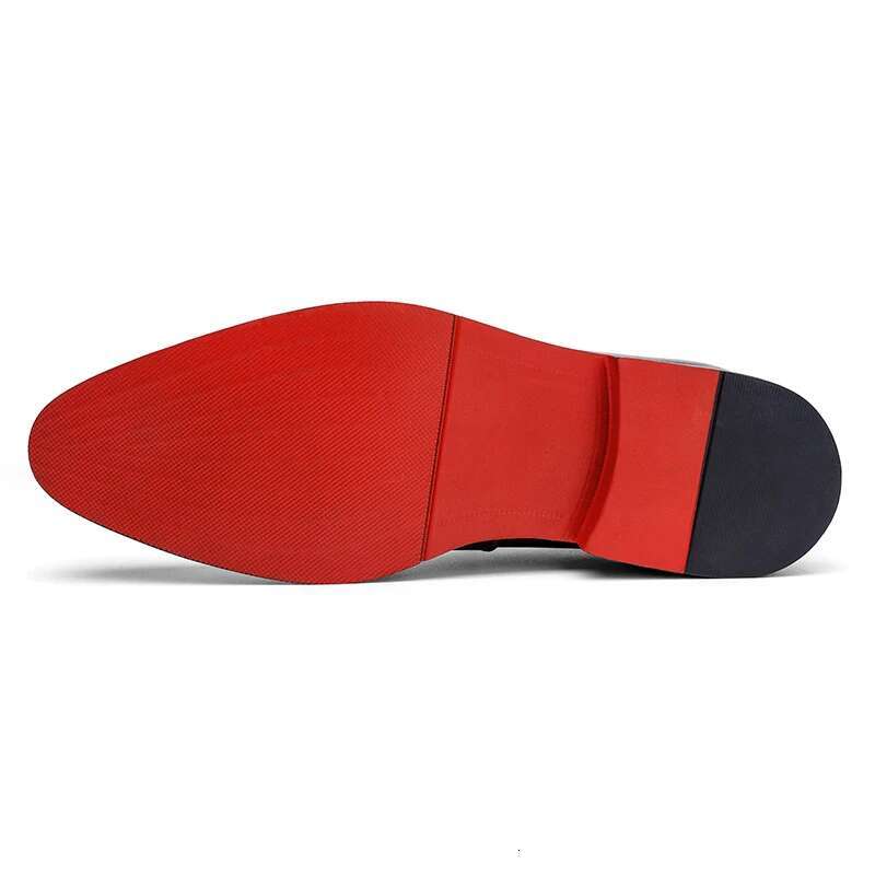 Men's Red Sole PU Leather Loafers: Casual, Versatile, Lightweight Dress Shoes dh5727163