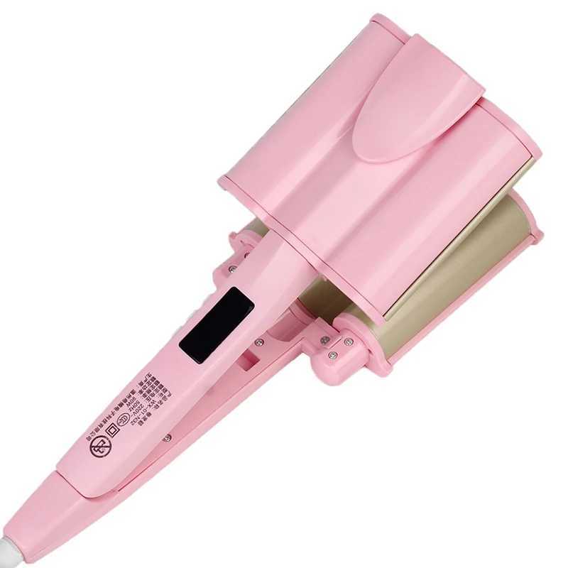 New Arrival Professional curly iron 26/32mm 3-barrel curly Chicken rolls curly big wave curly iron ceramic curly hair wave modeling tool Z241022