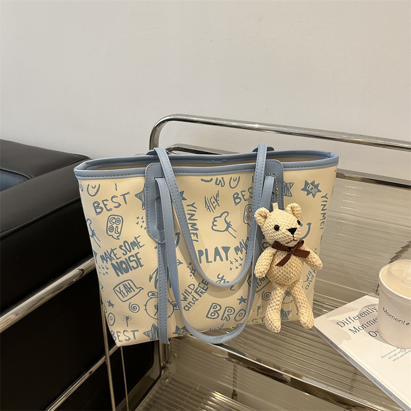designer free shipping simple temperament large capacity tote printed single shoulder commuting computer bag