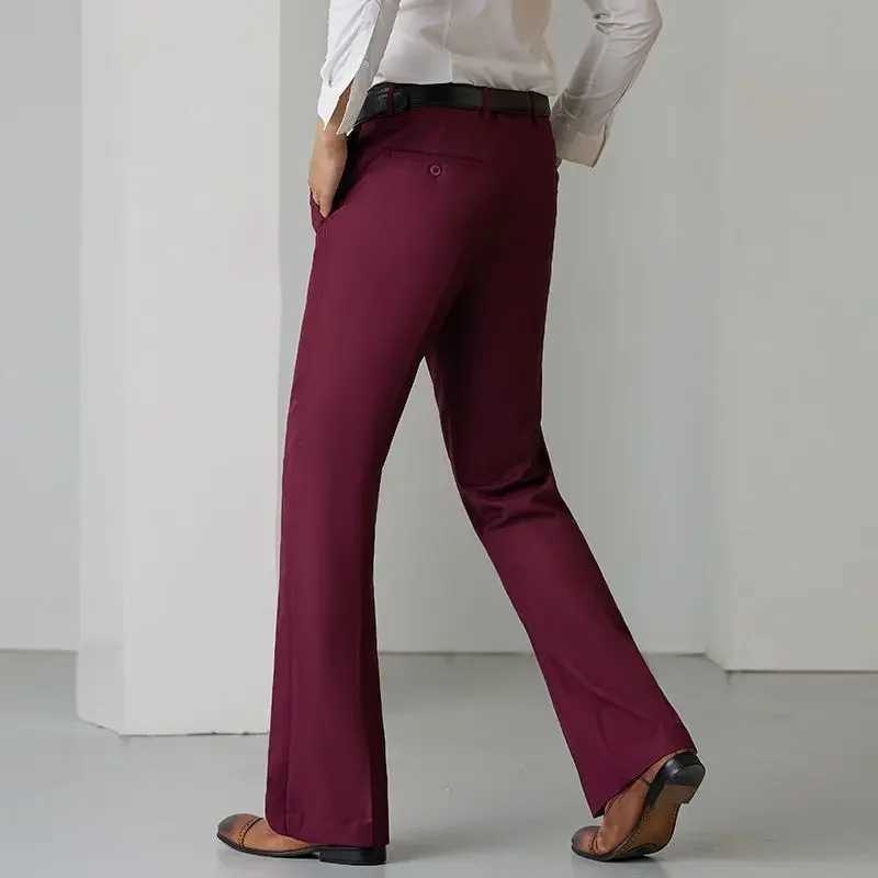 Mens long pants elastic bell mouth elastic drawstring mens suit long pants thin casual custom clothing provides high qualityXJ250412