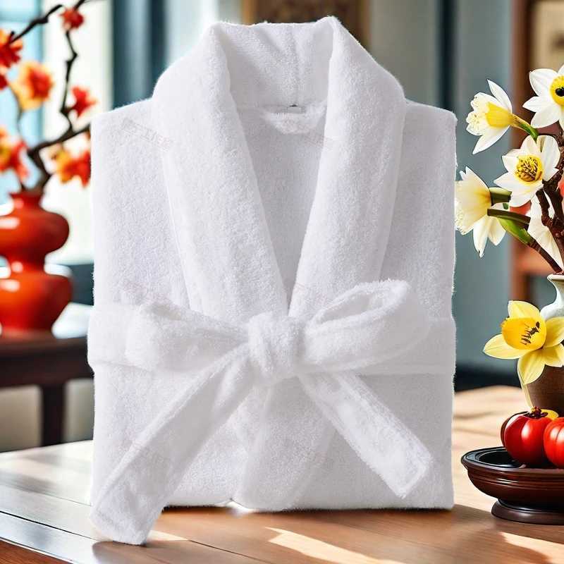 Mens Terry Fce Towel Bathroom Long Thick Warm Towel Dress Couple Home Bathrobe High Quality Winter W241023