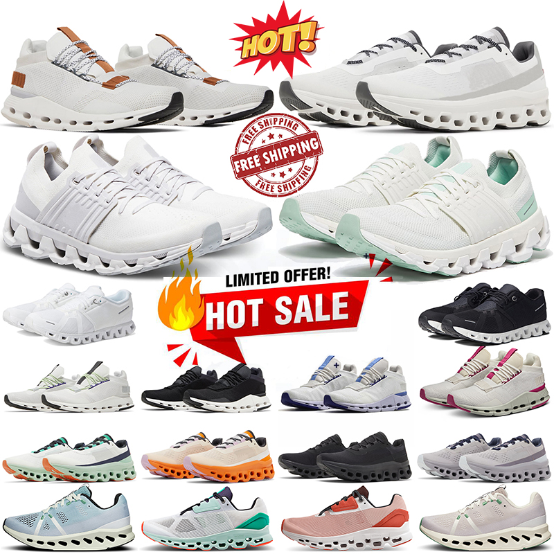 Running shoe trainer mens designer sneaker triple black white grey green pink blue on cloudes womens sports shoes free shipping