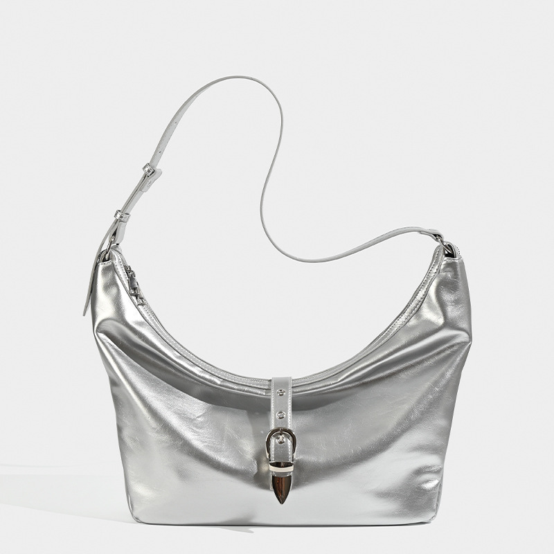 2025 Designer designer 3 free 2024 shipping new Small niche design metal buckle texture tote underarm fashionable and versatile single shoulder crossb