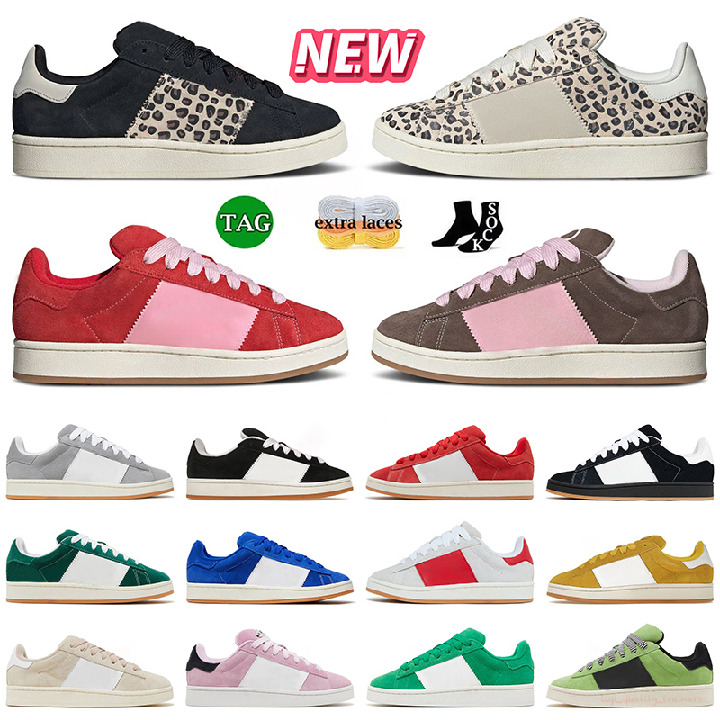 Top Quality Casual Mens Womens Designer Shoes Women Collegiate Black Leopard Pink Grey Gum Platform Sneakers Premium Leather Sports Outdoor Flat Trainers dhgate