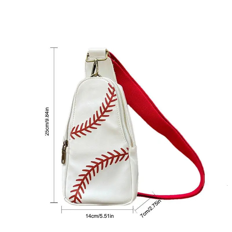 Crossbody Bag Sling Bag Retro Baseball Sports Hiking Day Bag Easy to Carry Adjustable Messenger Bag 241023