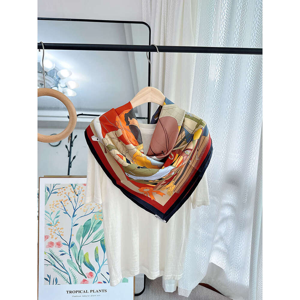 warm ece silk Sil designers scarvesreal Neckerchief 90 go nice Cape Scarf Womens scarf classic Shawl 100% Mulber