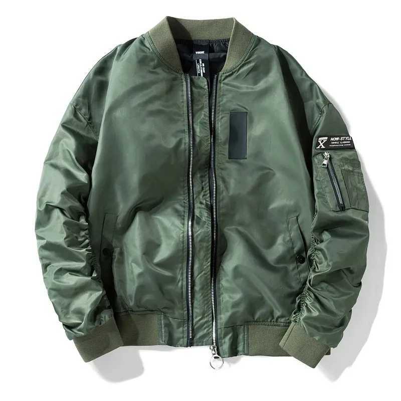 Autumn Winter Bomber Jacket Mens Large Size Pilot Military Jacket Mens T-shirt Brand Clothing Parka 2024 Padded MA1 X241023