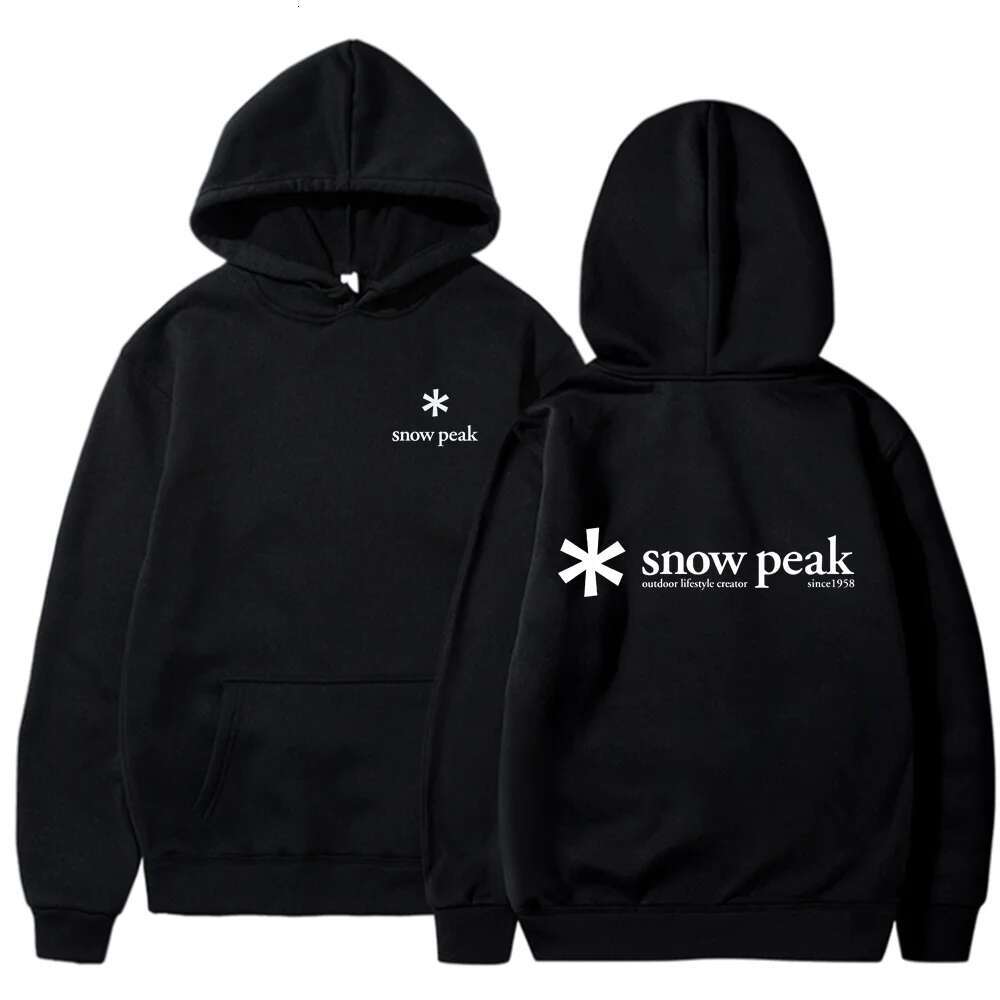 High end Snow Fuji Peak Hooded Velvet Hoodie for Men and Women Winter Clothes Sweatshirt Anime K Pop