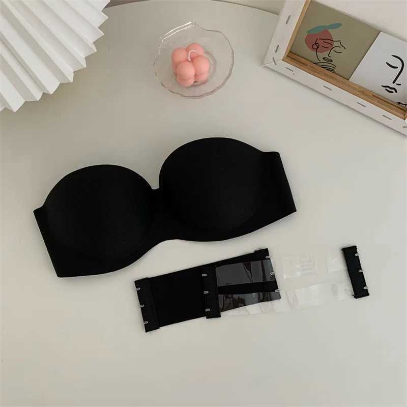 Women Sexy Strapless Bra Invisible Push Up Bras Underwear Seamless Solid Without Straps Bralette LingerieX241022