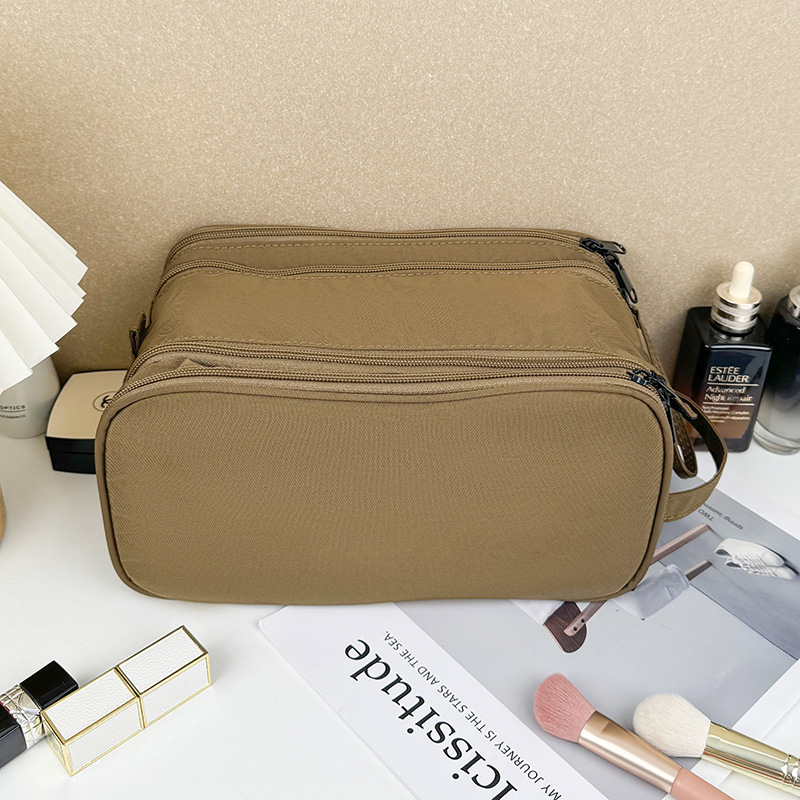 Designer Travel Makeup Bag for Women - Large Capacity, Light Cosmetic Case