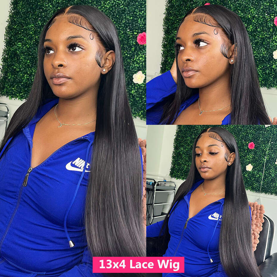 360 Full Lace Wig Human Hair Pre Plucked Brazilian Straight 13x6 Hd Transparent Lace Frontal Human Hair Wigs for Women Gabrielle
