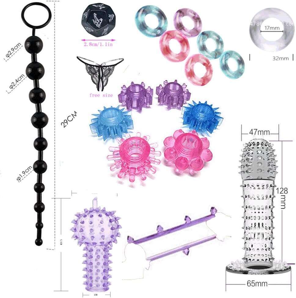 32Pcs SM Bondage Restraint Vibrator Silicone Anal Plug Dildo Sex Toys for Butt plug2 Color