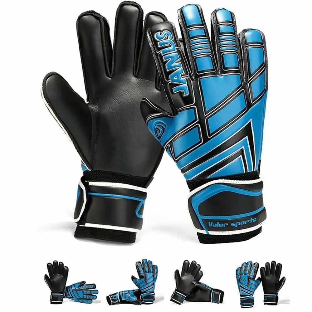 Finger Protection Goalie Gloves Non-Slip Colorful Latex Soccer Gloves Wear-Resistant PU Football Goalkeeper GlovesXJ241023