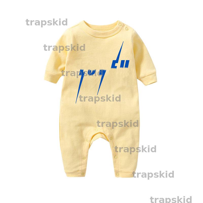 Fashion Infant Long Sleeves Jumpsuit Baby Clothes Designer Baby Boys Girls 100% Cotton Jumpsuits Rompers Brand Multi Options Jumpsuit