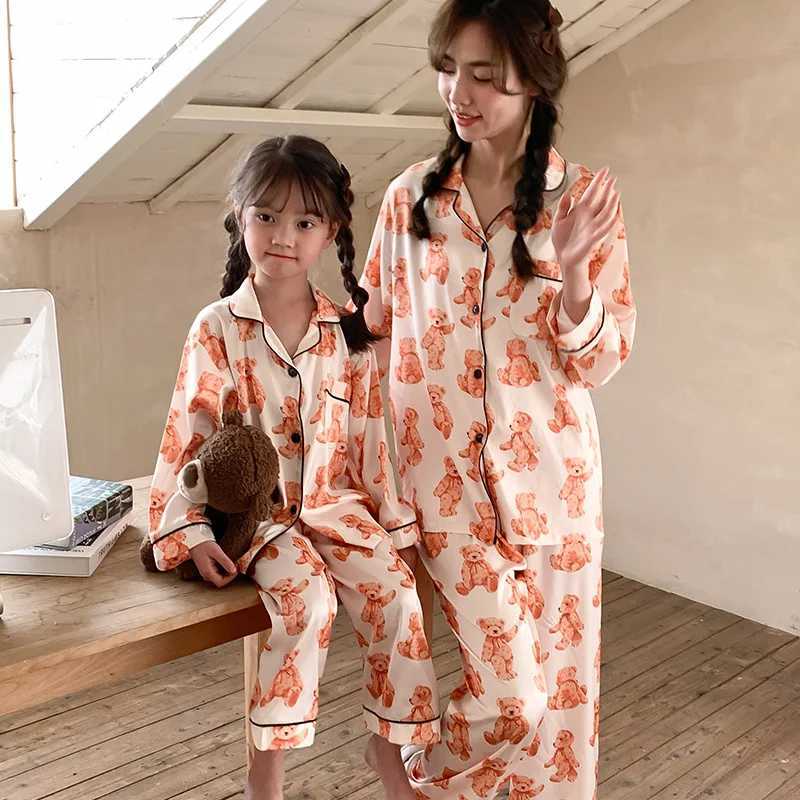 Mom and Baby Boy Girls Coming-Home Outfit Parent-child Matching Clothes Like Mother Like Daughter Set Women Pajamas for SleepingXJ241008