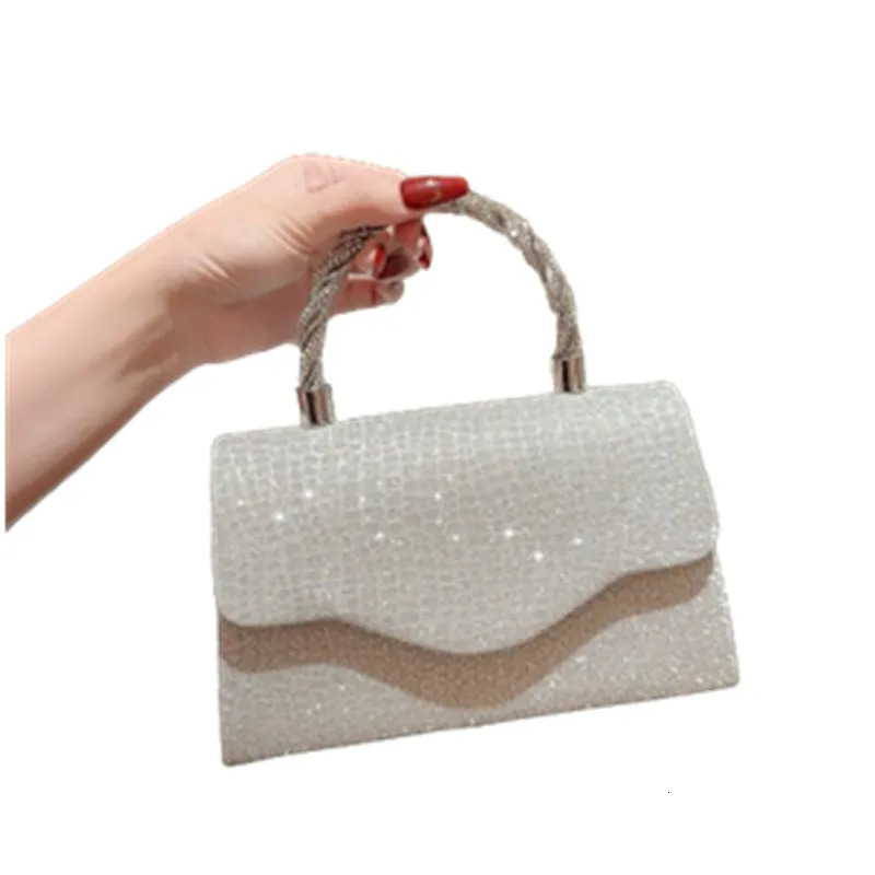Water Diamond Dinner Bag Womens Handbag Sparkling Handbag KTV Princess Bag Dress Bag 241023