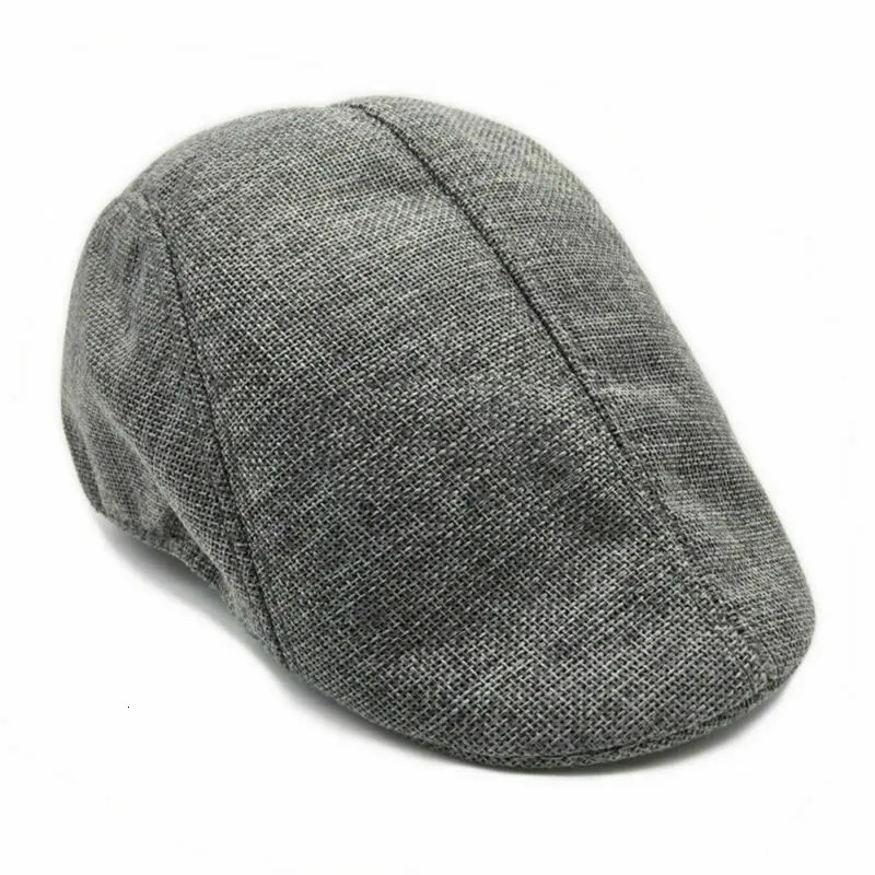 Autumn Beret Caps Men Women Vintage s Boy Cap Cabbie Linen Outdoor Hats Berets Sun Hat Unisex Duckbill 1PC 241010