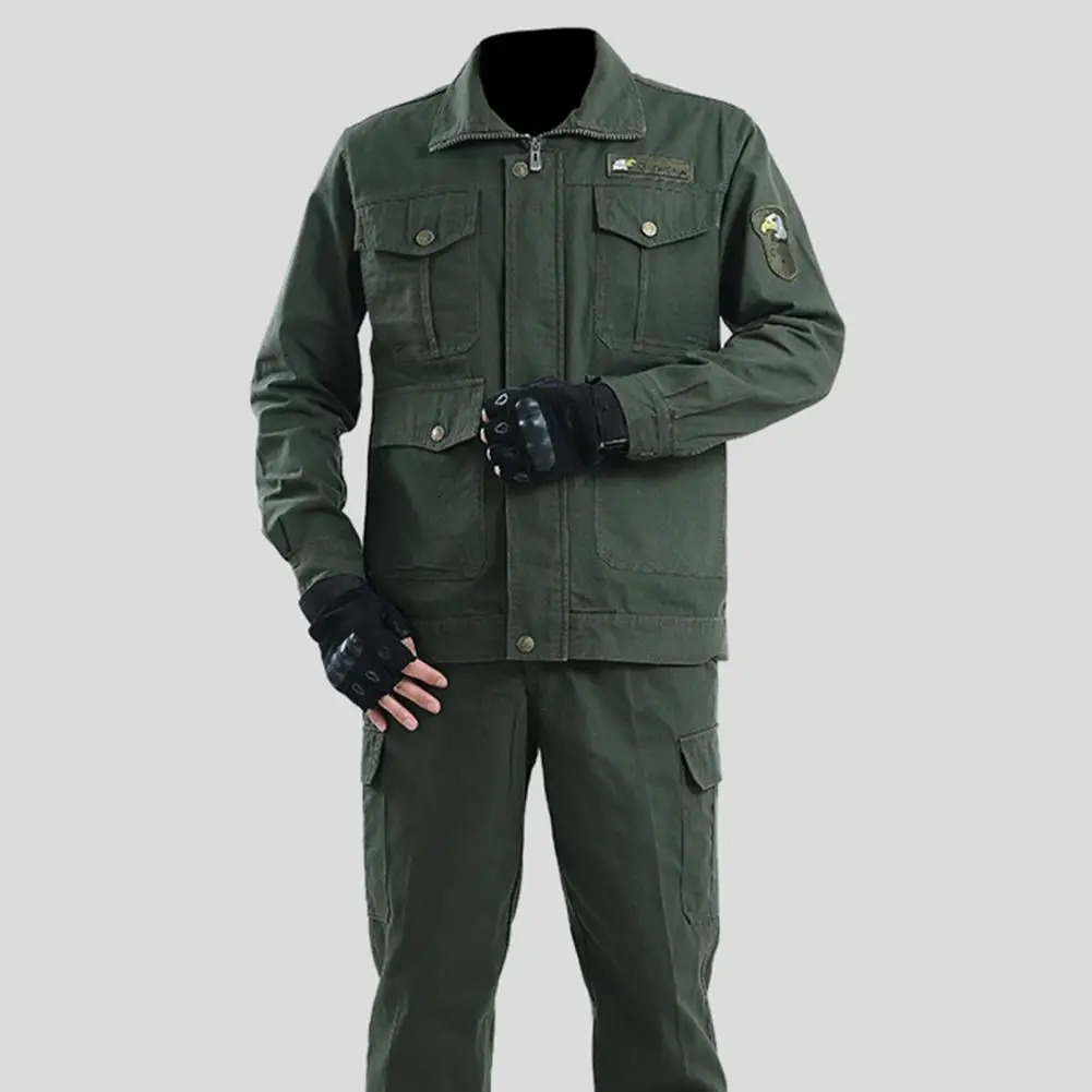 Year Summer Cotton Work Clothes Outdoor Wear resistant Welding Thickened Labor Insurance Clothing Automatic Maintenance 241023