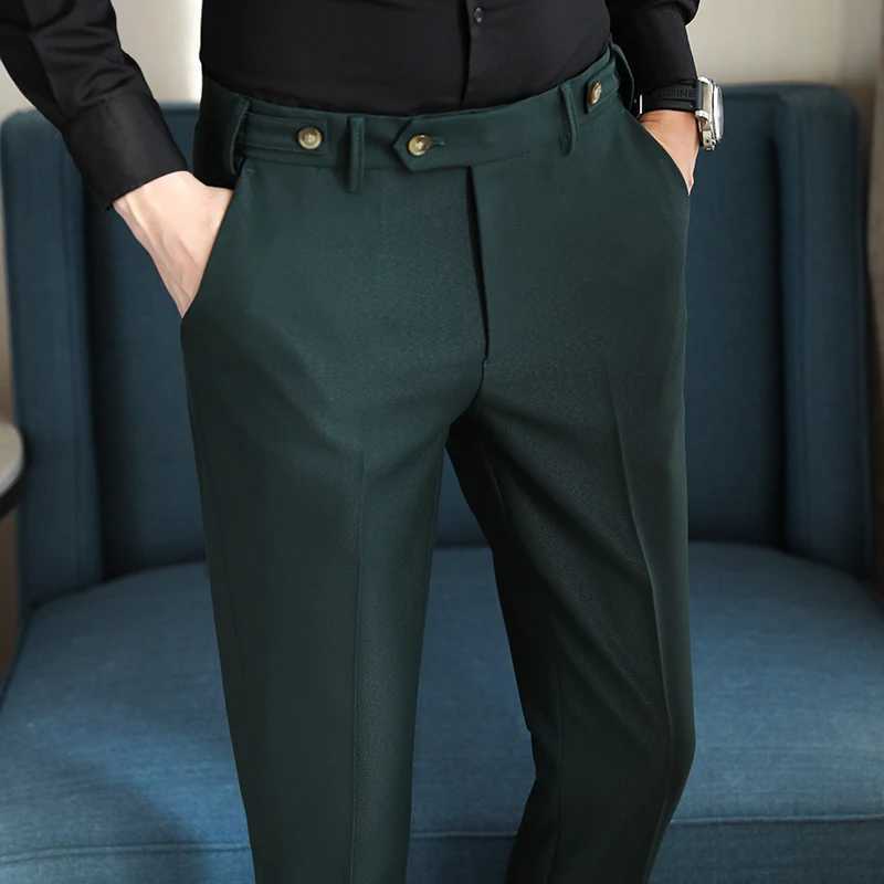 Men Formal Wear Trousers Quality Men Summer Boutique Suits Pants British Style Fabric Business Casual Suit Pants 38-28X241023
