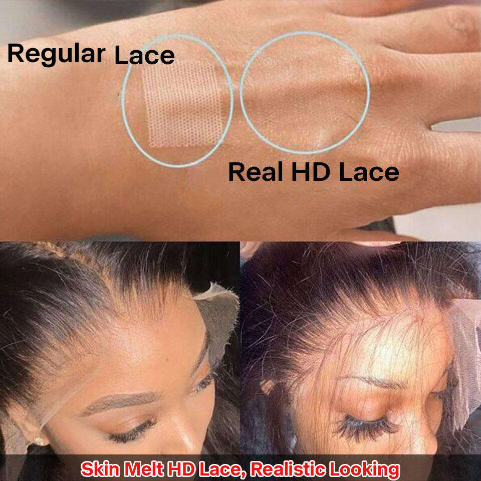 180 Density HD 13X6 Transparent Deep Water Wave Curly Human Hair Lace Frontal Wig 30 34 Inch 13X4 Lace Front Human Hair Wigs