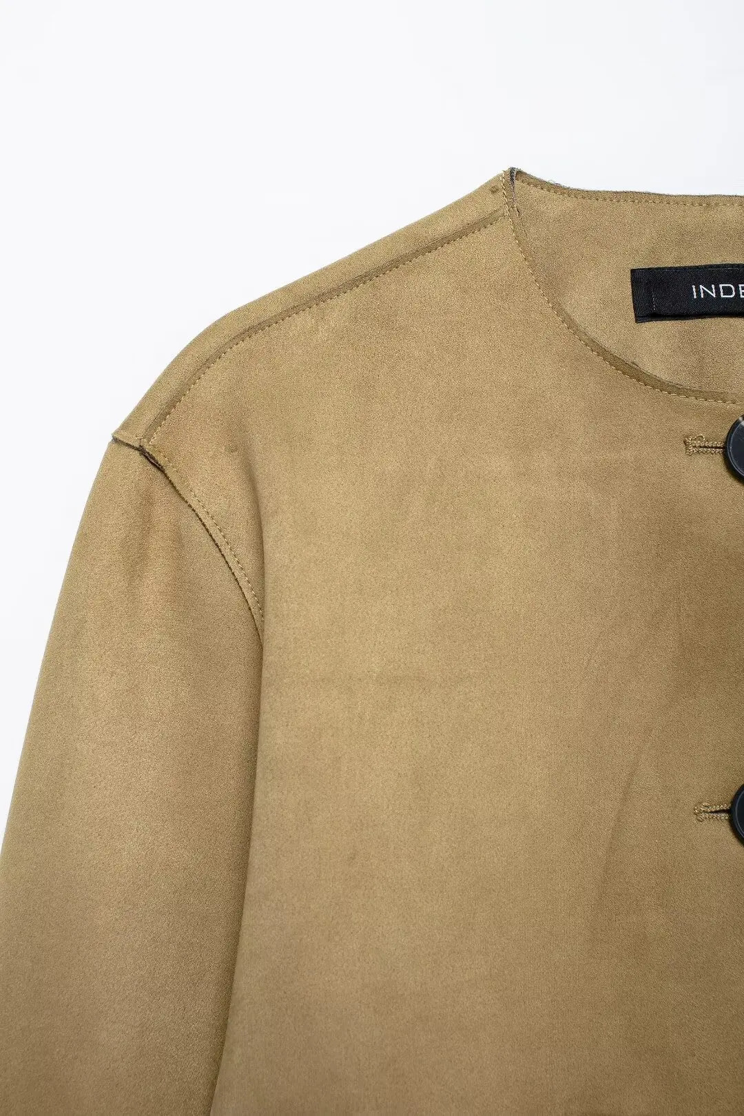 TRAF Suede Jacket Womens Autumn Button Jacket Womens Long Sleeve Oversized Jacket Womens Street Clothing Casual Coat Womens 241023