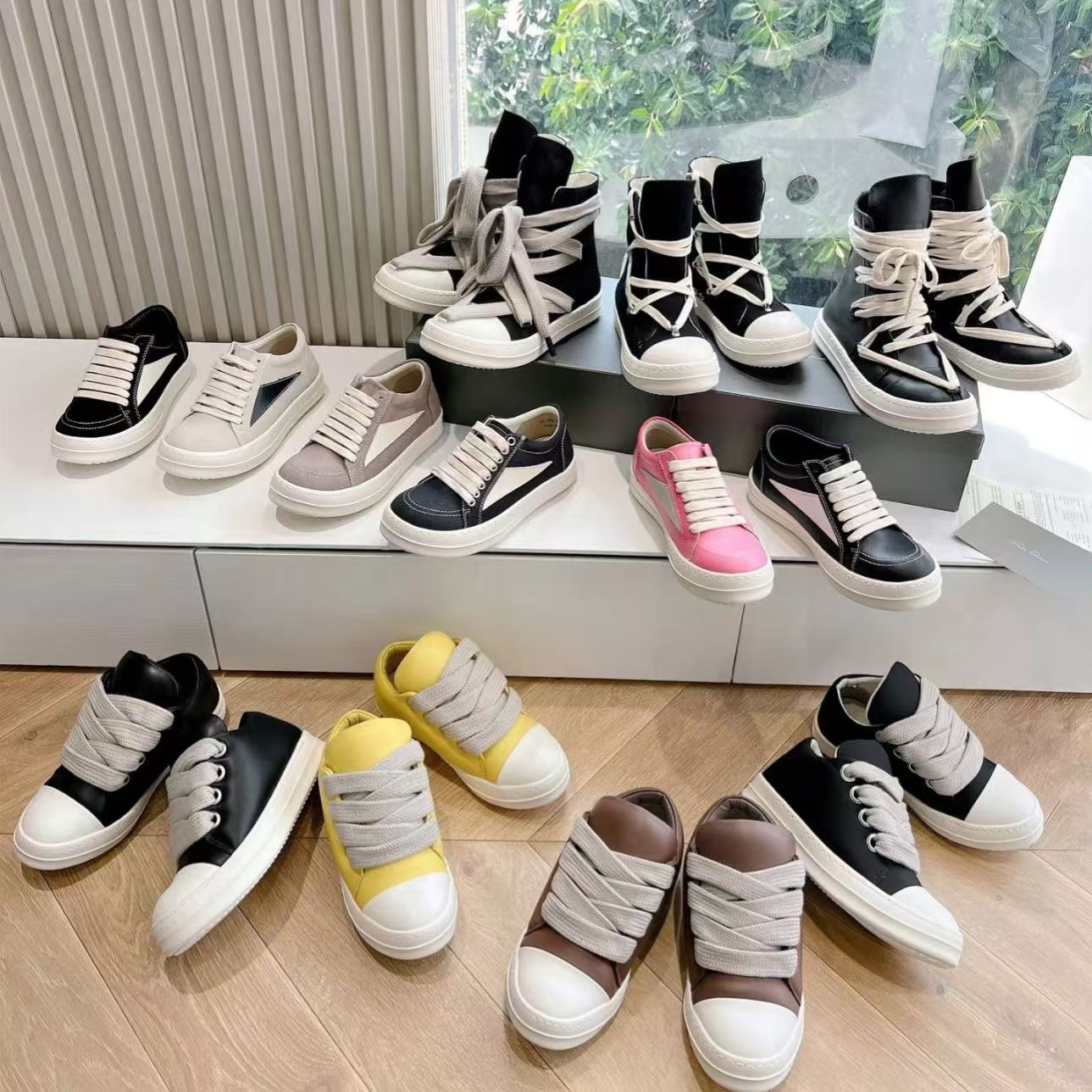 designer boots designer sneakers mens shoes women shoes sneakers chaussure mens trainers classic high top booties luxury calfskin canvas low platform Unisex 35-48