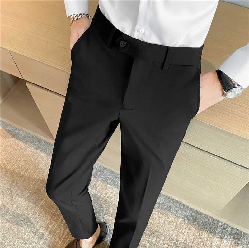 Groom White Suit Pants Men Formal Wear Dress Trousers Slim Fit Trousers Men Business Pants Men High Quality Dress Suits Pants 36X241023