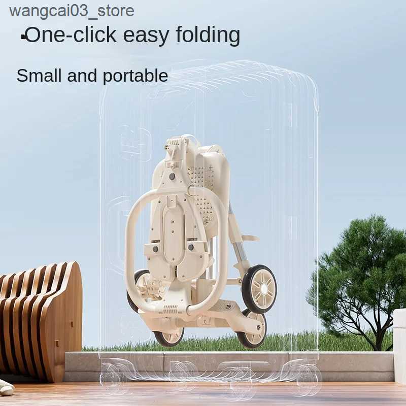 Strollers# Walking Baby Strollers Folding Lightweight Handheld Two-way Portable Newborn Baby Stroller can be Boarding 0-3 Years Old L240910