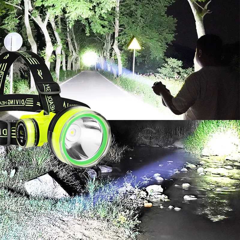Profound Diving D Lamp Portab Rechargeab USB Diving 500M Underwater Light Diver Spearfishing Flash W241023