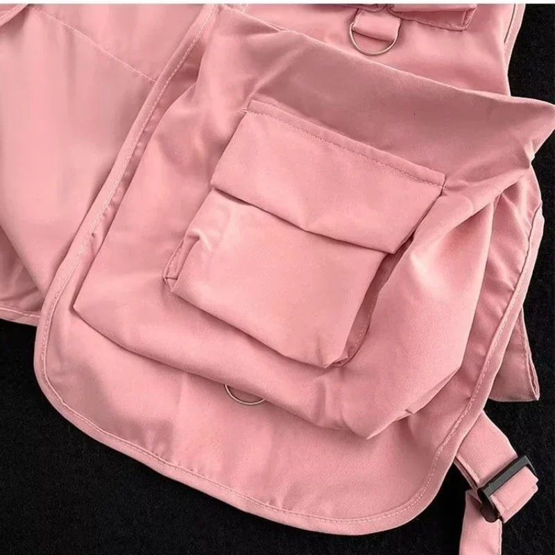 Summer cargo vest mens breathable outdoor casual vest high-quality loose and fashionable multi pocket solid thin vest 241023