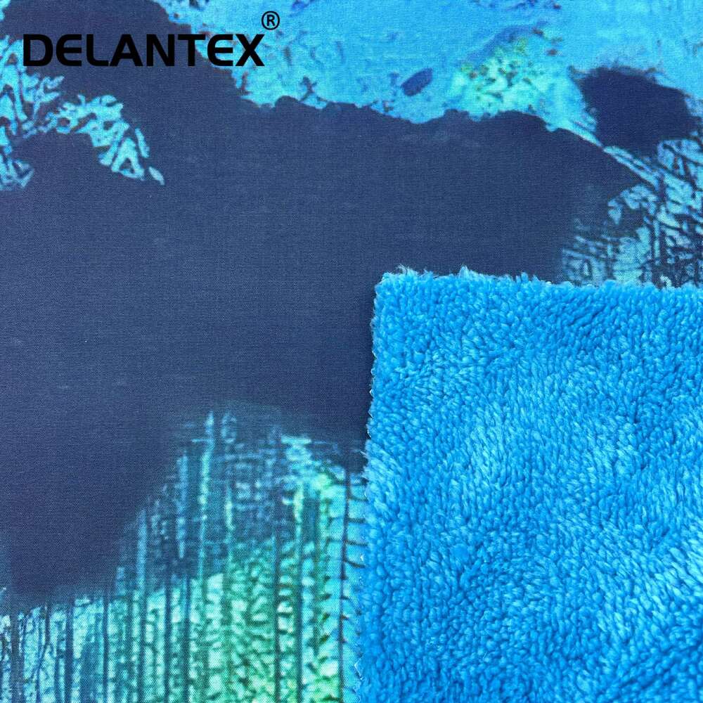Sherpa Fleece Bonded Spandex Cold Resistant Warm Fabric