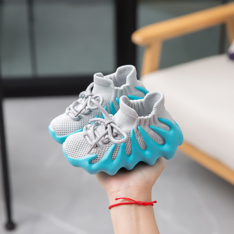Youth Running Shoes: Breathable Mesh Anti-Slip Sneakers for Boys and Girls, Casual Fashion Toddler Sport Shoes, Big Sizes 21 - 38 dh5727163
