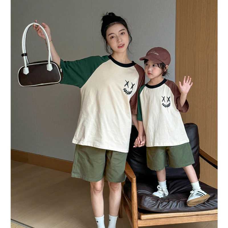 Mother and Daughter Fashion Skirts Family Look Clothes Korean Style Father Son Same Shorts New Parent-child Outfit Summer 2024XJ241008