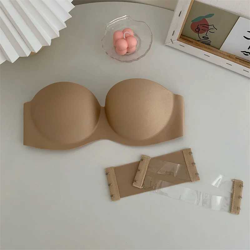 Women Sexy Strapless Bra Invisible Push Up Bras Underwear Seamless Solid Without Straps Bralette LingerieX241022