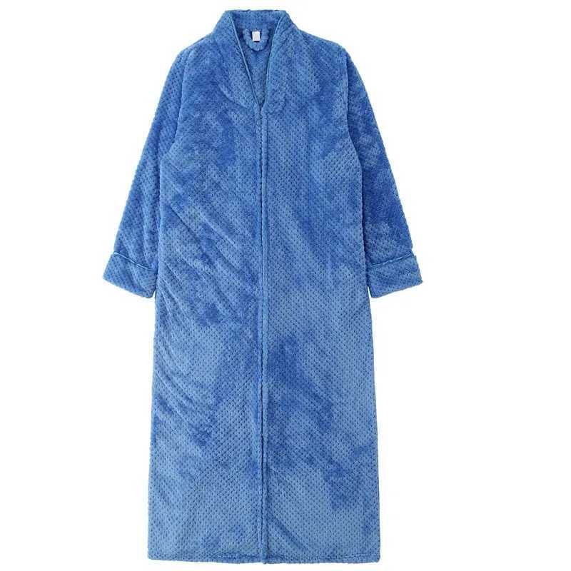 Mens winter extra long thick warm bath towel zipper luxury flannel Peignoir maternity bath towel womens coral Fce bath towel W241023