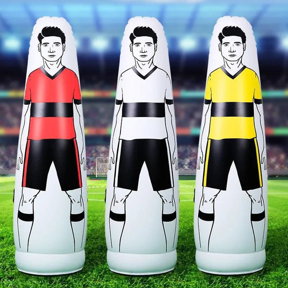 160cm football free kick training obstacle dummy portable thick inflatable single player football goalkeeper practice human shield 241022