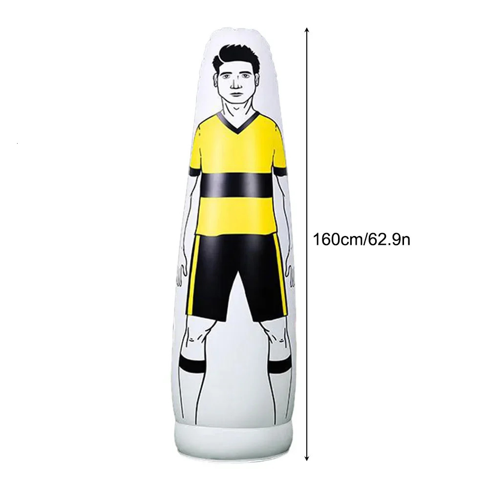 160cm football free kick training obstacle dummy portable thick inflatable single player football goalkeeper practice human shield 241022