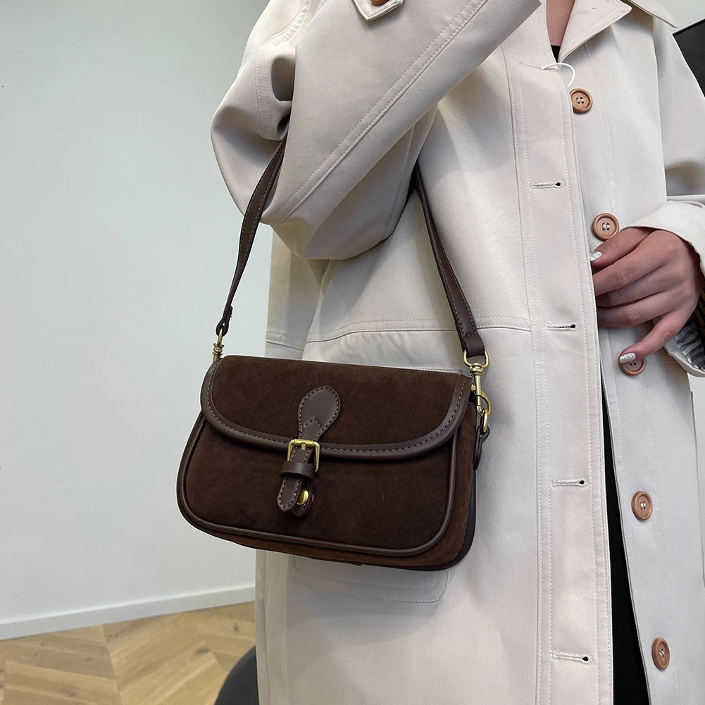 Shoulder Bag for Women Crescent Underarm Leather Messenger Purse Handbag Work Travel 241017