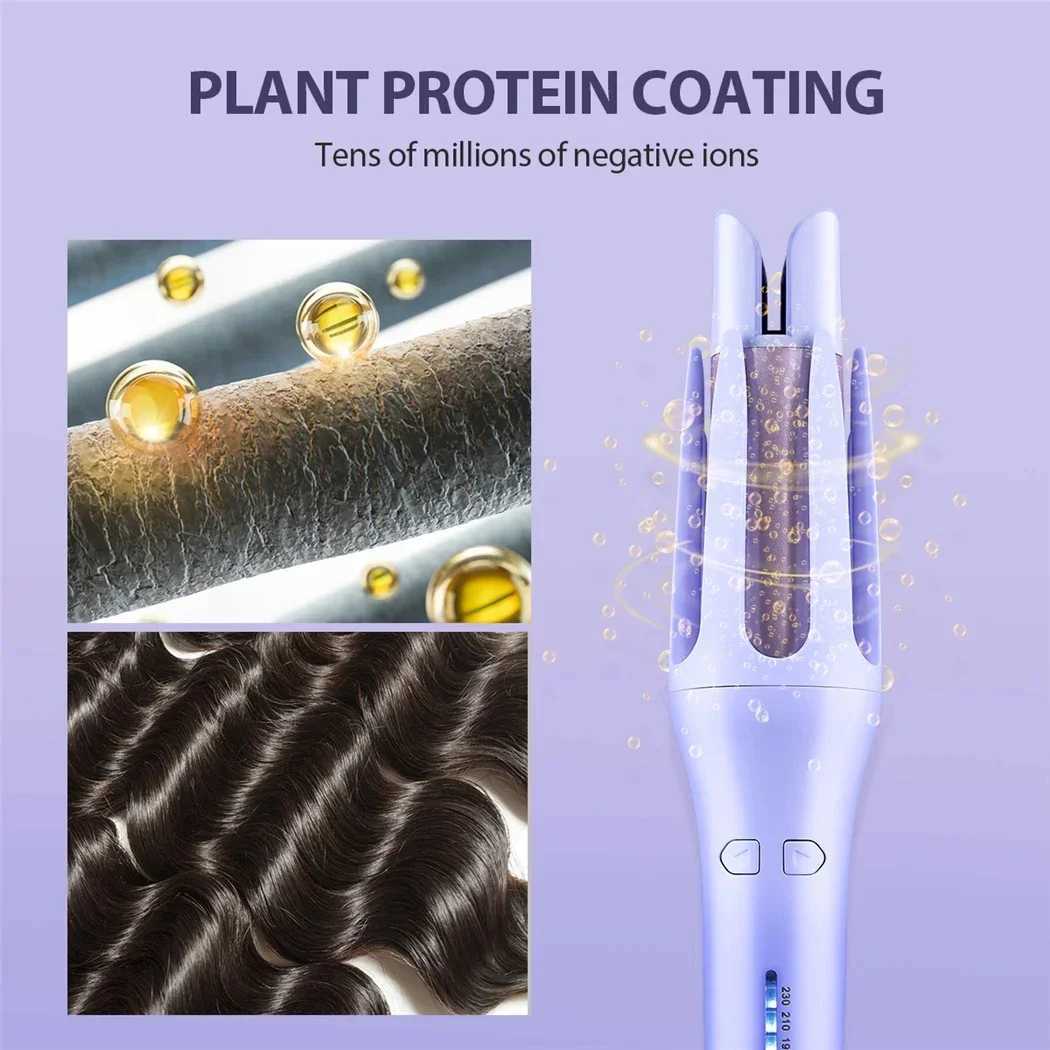 New Arrival Tinsol 2-in-1 Automatic Curler 32MM Automatic Rotating Ceramic Curler Professional Curler Iron Curler Z241022