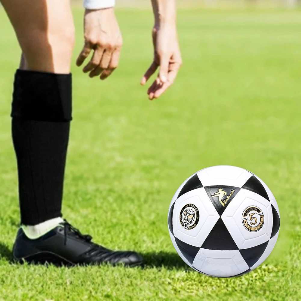 Size 5 Soccer Ball Youth Soccer Ball Machine Stitched School Competition Football Black Triang Print for Outdoor SportsXJ241023