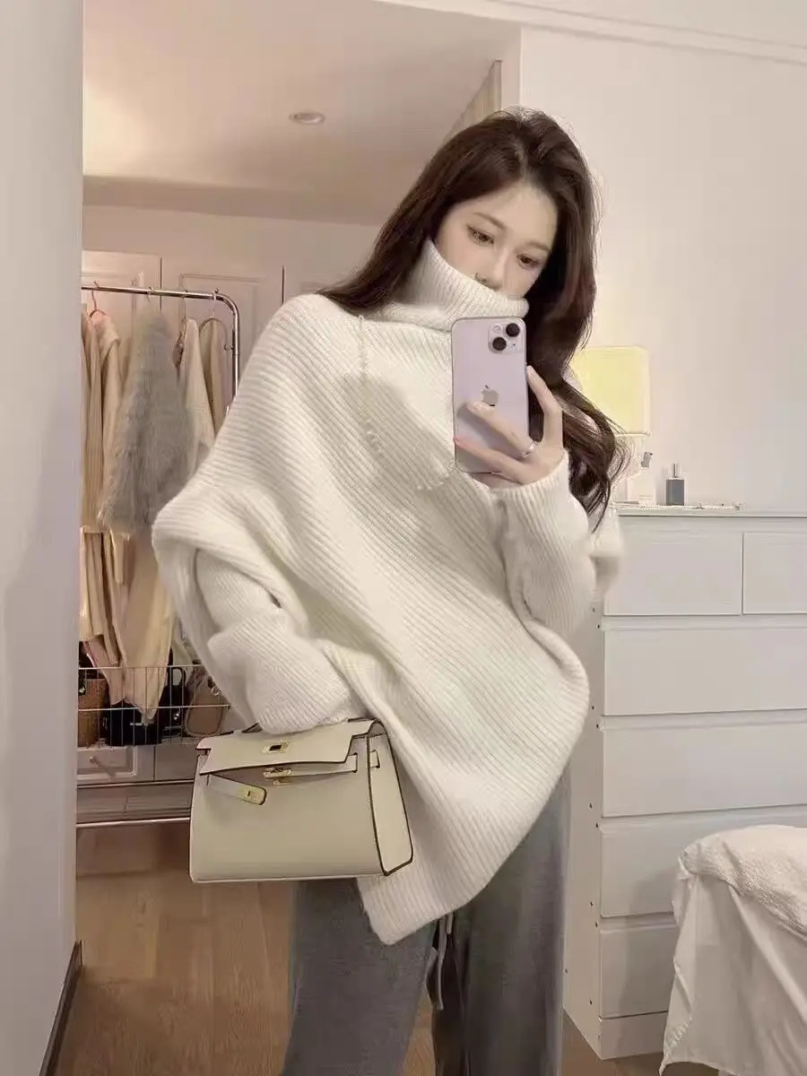 Cashmere Turtleneck Sweater Women Autumn Winter Explosive Inside To Wear A Jumper Outside The Top