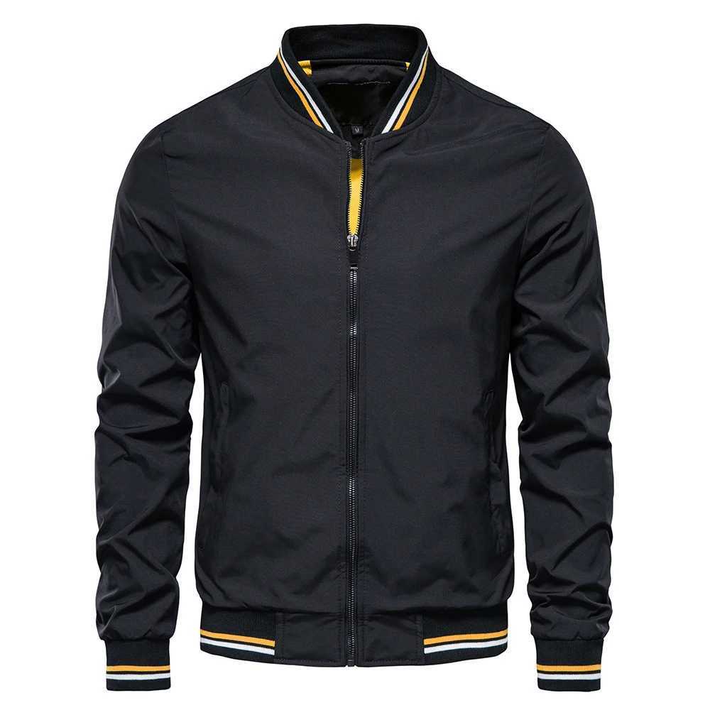 Fashion Autumn Jackets for Men Solid Color Casual Baseball Mens Jacket Clothing New in Outerwears Jackets Bomber Jackets Men X2502131