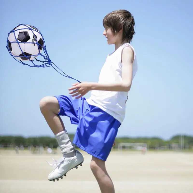 Soccer Juggling Trainer Sing-Person High Strength Soccer Ball Trainer Net Football Ball Control Trainer Solo Practice TrainingXJ241023